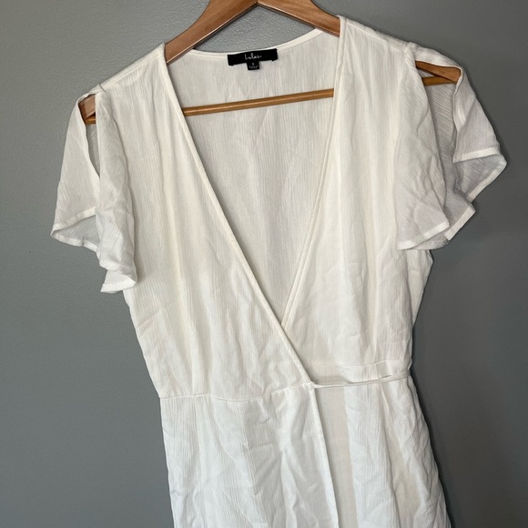 Lulus Harbor Point White Wrap Dress - Picture 5 of 11